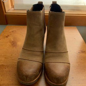 Sorel Lea Wedge Boot Elk Curry